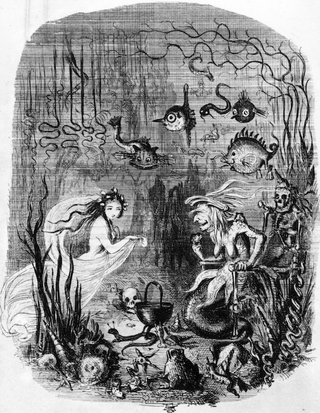 An illustration from Hans Christian Anderson’s The Little Mermaid, circa 1850.